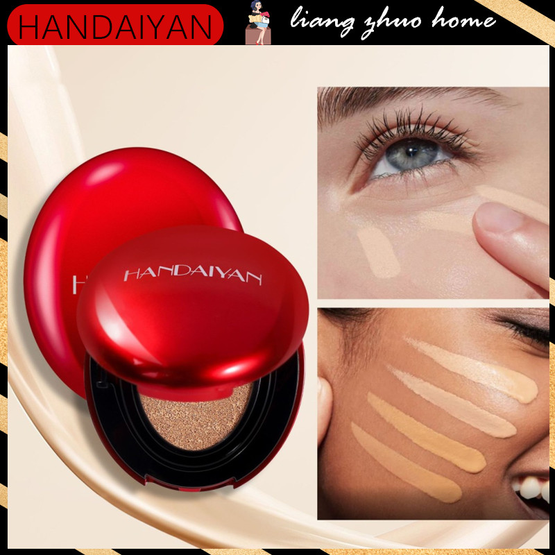 Handaiyan Air Cushion Foundation Light Natural Moisturizing คอนซีลเลอร์ไวท์เทนนิ่งควบคุมความมันผู้หญิงฐานแต่งหน้าติดทนนานเครื่องสําอางเกาหลี