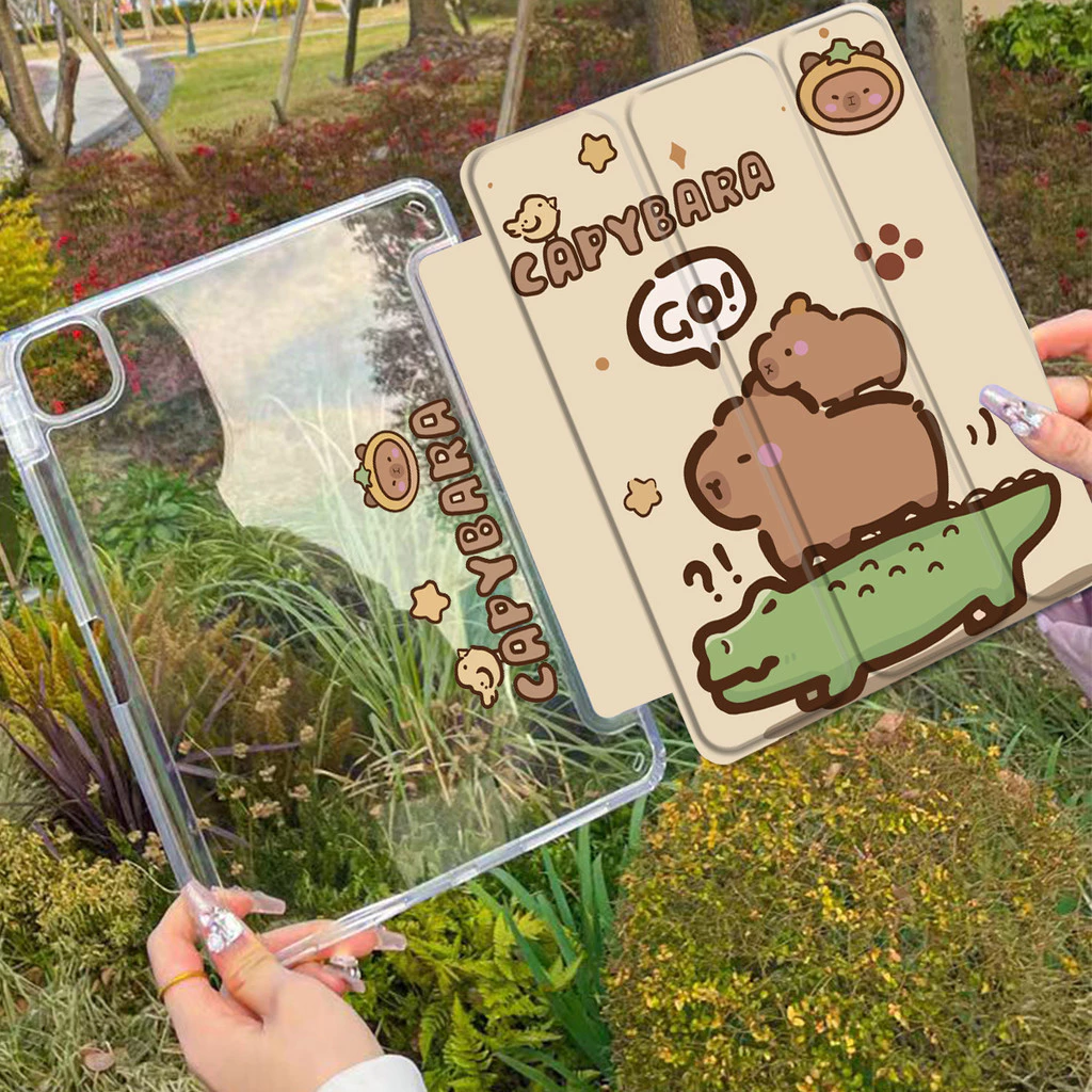 เคสไอแพด gen11 10 pro10.5 pro12.9 13 pro11 mini6 7 gen56789 Air13 air1234567เคสสำหรับไอแพด ขอบใส มีที่ใส่ปากกาจัดส่งโดย