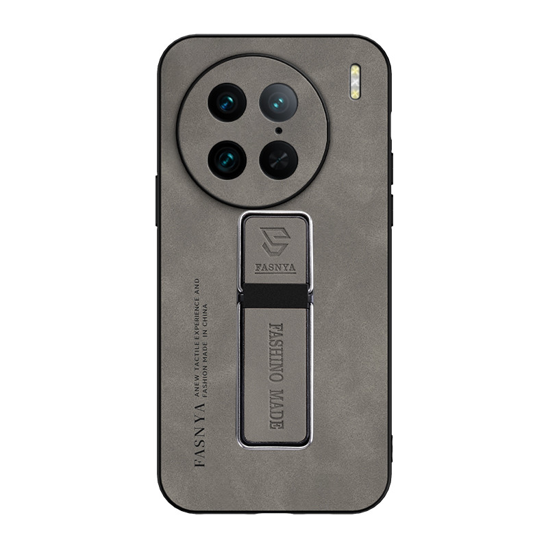 สําหรับ VIVO X90 Pro เคสโทรศัพท์หนังกลับหนังแกะหรูหราพร้อมที่ยึดในรถยนต์แบบแม่เหล็กมัลติฟังก์ชั่น
