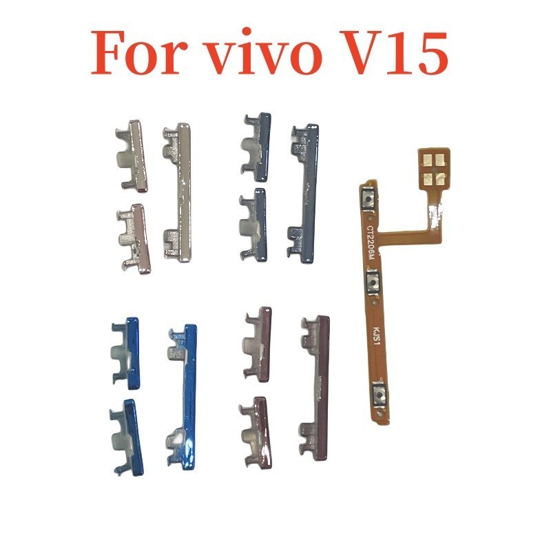 สําหรับ Vivo V15 ปุ่มปรับระดับเสียงไฟ Flex Cable สวิตช์กุญแจด้านข้างด้านนอกเคสโทรศัพท์โทรศัพท์มือถือ Part