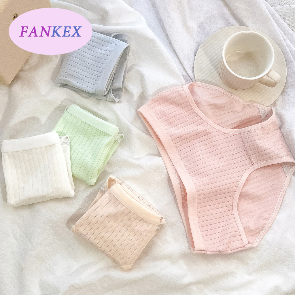 กางเกงชั้นในสตรีผ้าฝ้ายระบายอากาศ / กางเกงชั้นในสตรี M-XL / ป้องกันแบคทีเรีย / ฝ้ายเป้า#5241