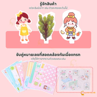 LAKOE โมเดลบ้าน 3 มิติ ของเล่นเสริมพัฒนาการเด็ก ของเล่น DIY สำหรับเด็กผู้หญิง