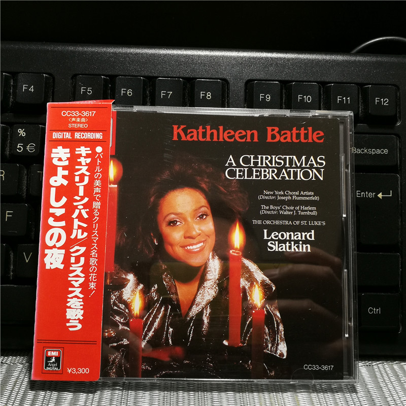 S1688: Hashi特尔 Kathleen Battle A Christmas Celebration ของแท้ที่ปรับแต่งเอง