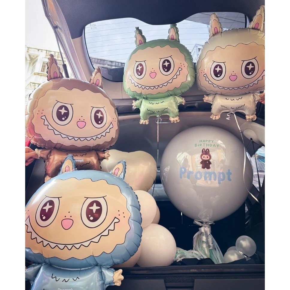 Labubu ลูกโป่งตกแต่งงานเลี้ยงวันเกิดรูปสัตว์การ์ตูน