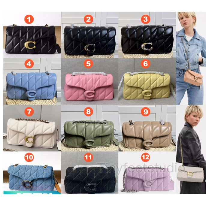 Cp150 CP147 CR704 CP149 CP145 CR701 CP018 Tabby กระเป๋าสะพาย Quilting ผู้หญิง Crossbody Sling Chain 