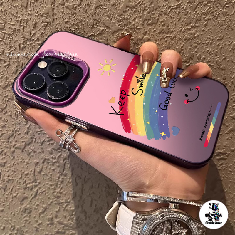 สายรุ้ง เคสโทรศัพท์For Samsung Galaxy A12 A05 A11 A04 A34 A54 A05S A21S A30 A15 A03S A23 A53 A33 A20S กันกระแทก เคส Case - รูปที่ 4