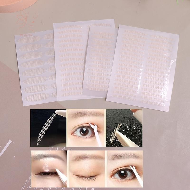 [maybeauty] สติกเกอร์เปลือกตาที่มองไม่เห็น Lace Eye Lift Strips Lash Tape เทปตาสองชั้นสติกเกอร์กาวเทปตาเครื่องมืออุปกรณ์แต่งหน้า {TH}
