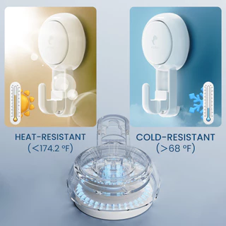 TAILI 4Pcs ตะขอดูด Heavy Duty แขวนผ้าเช็ดตัวห้องน้ำห้องครัวไม่มีเจาะที่ถอดออกได้แบบพกพา Hooks ผนังกันน้ำ