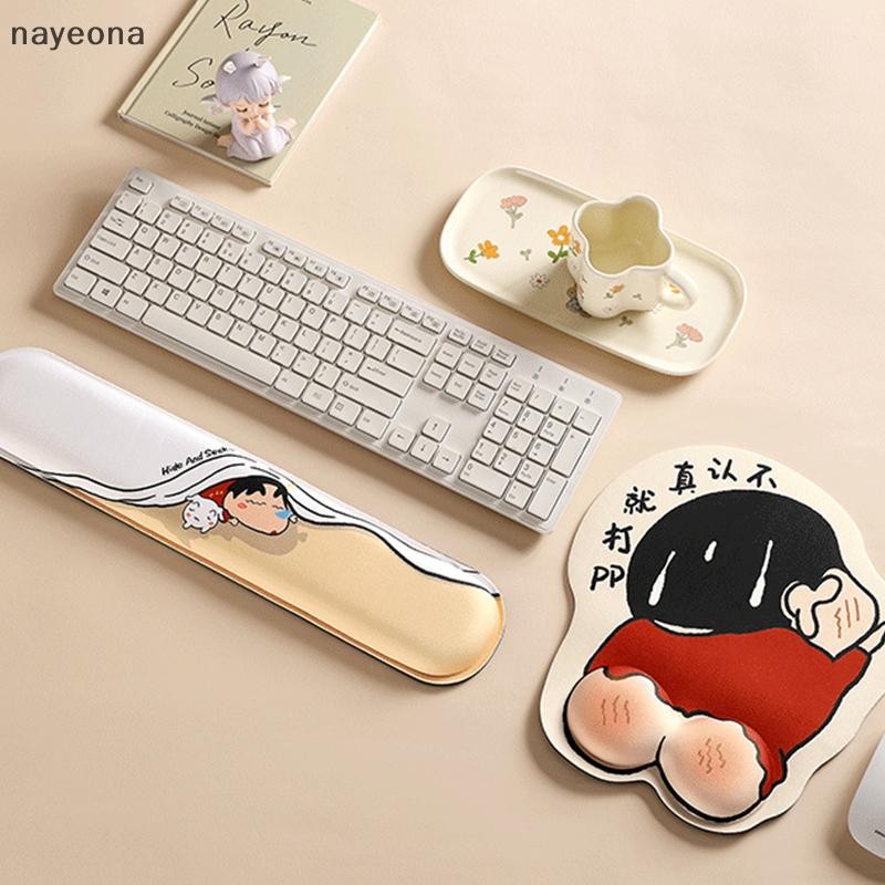 [NAY] แผ่นรองเมาส์เครยอนชินจัง Ergonomic Hand Support Pad Mats คีย์บอร์ดที่วางข้อมือสําหรับ Mac คอมพิวเตอร์สํานักงาน PC แล็ปท็อปโต๊ะ Mousepad EON
