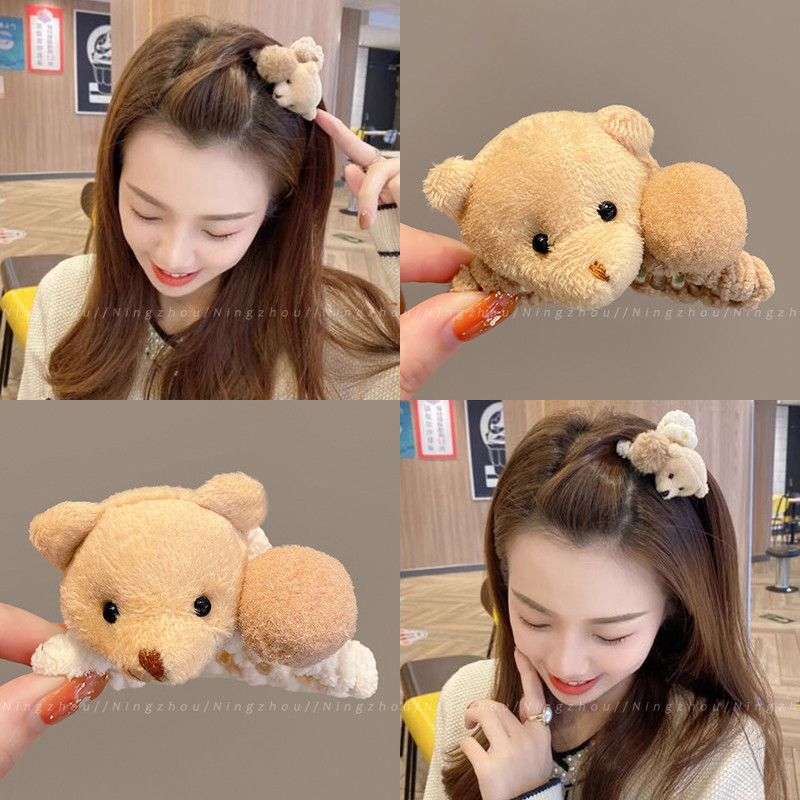 น่ารักลูกขนหมีกิ๊บผู้หญิงฤดูใบไม้ร่วงและฤดูหนาวอุปกรณ์ผม