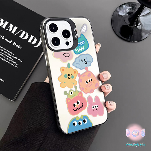 เคสแข็งคุณภาพ มอนสเตอร์น่ารัก for IPhone 13 12 7Plus 14 15 11 16 Pro Max 8Plus XR XSMax SE เคสไอโฟน11 เคสไอโฟน13