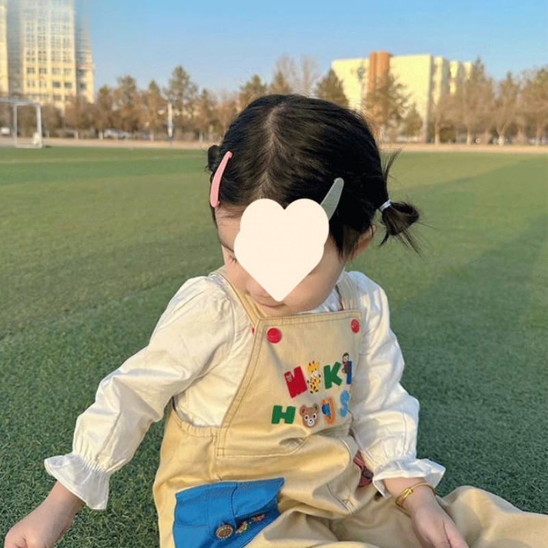 TONGCANG🌷ชุดเอี๊ยม เด็กผู้หญิง แขนกุด การ์ตูน ตัวอักษร พิมพ์ น่ารัก หวาน จั๊มสูทเด็ก - รูปที่ 4