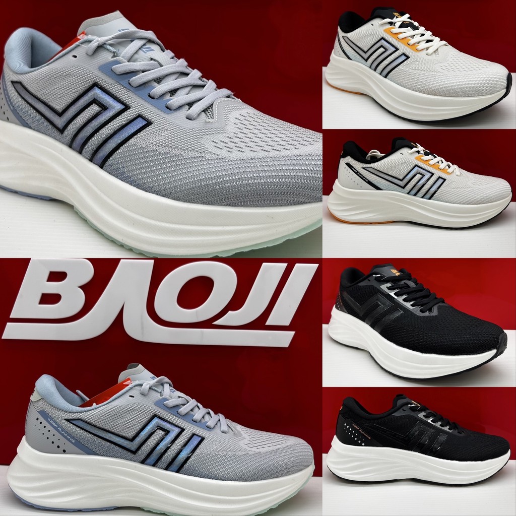 [New 11/2024][รองเท้าวิ่ง] BAOJI บาโอจิ รองเท้าผ้าใบผู้ชาย bjm900