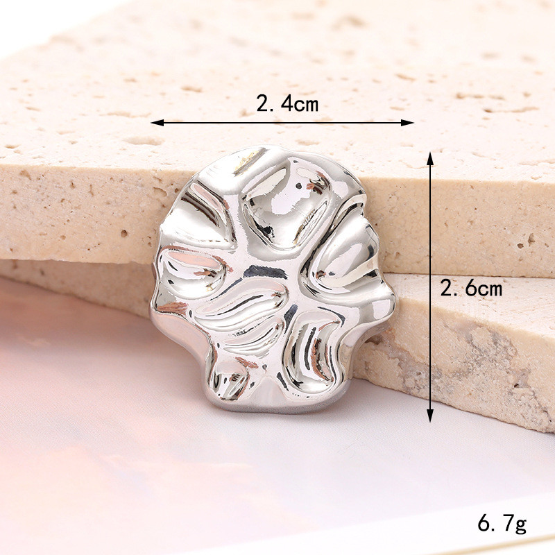Creative New Punk Style Metal Silver Gold DIY Croc Jibitz INS Charm ปุ่มอุปกรณ์เสริมเหมาะสําหรับรองเท้าแตะ