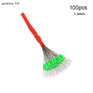 [qowine] 100 ชิ้น S/SS/SSS/M/L/LL ถั่วป้องกันการห่อลอยตกปลา Bobber ซิลิโคน Stopper Space Bean Connector สายตกปลา Tackle TH