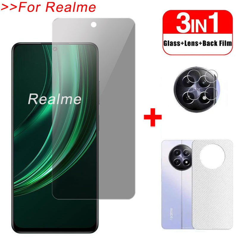 ฟิล์มกันมอง ฟิล์มกระจกนิรภัย 9H ฟิล์มกันเสือก สำหรับ Realme 13 13+ 12 12+ 12X 10 10T 9 9i 8 8i 7 6 6i 5 5s 5i Q Pro+ Plus 5G 4G