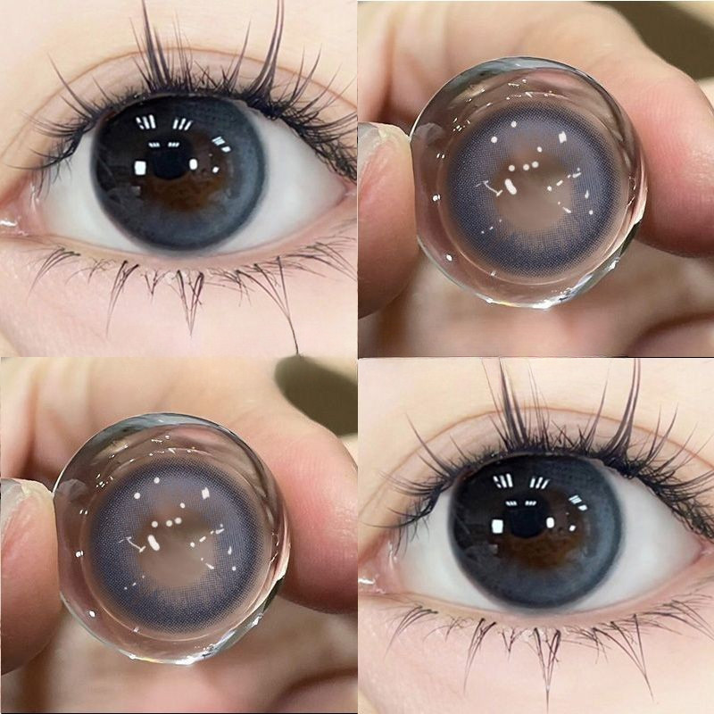 （COD）-100~-600 2pcs+BOX 🔥คอนแทคเลนส์สี🔥 คอนแทคเลนส์รายปี คอนแทคเลนส์ คอนแทคเลนส์สายตาสั้น 14.0mm/14.