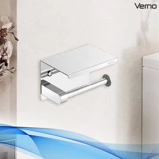 VERNO Official Shop Verno ที่ใส่กระดาษชำระสแตนเลส304 รุ่น เวนิส-TH04 ขนาด 14x10x10 ซม. สีโครเมี่ยม