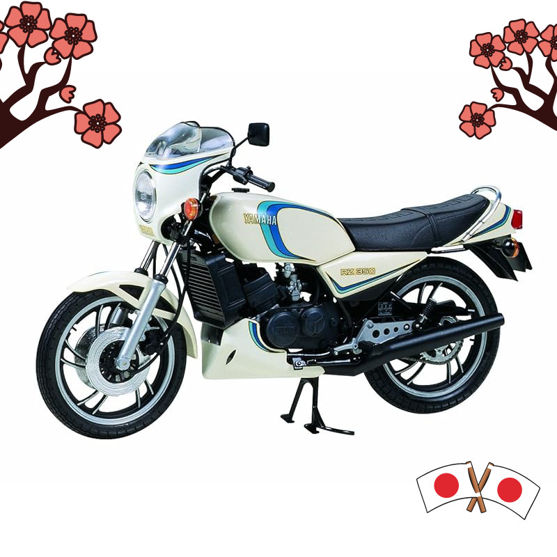 Tamiya 1/12 Motorcycle Series No. 4 Yamaha RZ350 Plastic Model 14004