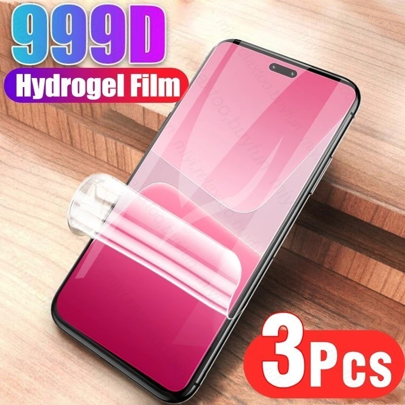 VivoY300 Y300Pro Y300GT Y300 + 3 ชิ้น 999D Full Cover HD Clear Soft Hydrogel ฟิล์มสําหรับ vivo Y300 
