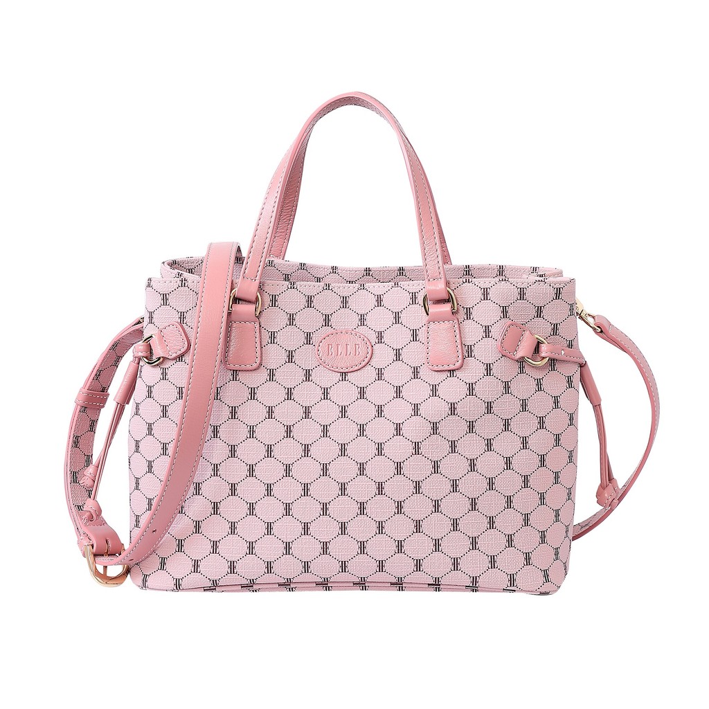ELLEBAG กระเป๋าสะพาย MONOGRAM STYLE HANDBAG COLOR PINK EWH901