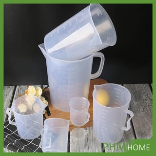 เหยือกตวงพลาสติก ทนความร้อนได้ดี ถ้วยตวงพลาสติก พร้อมฝาปิด 500/1000/2000/3500มล Measuring cup with lid