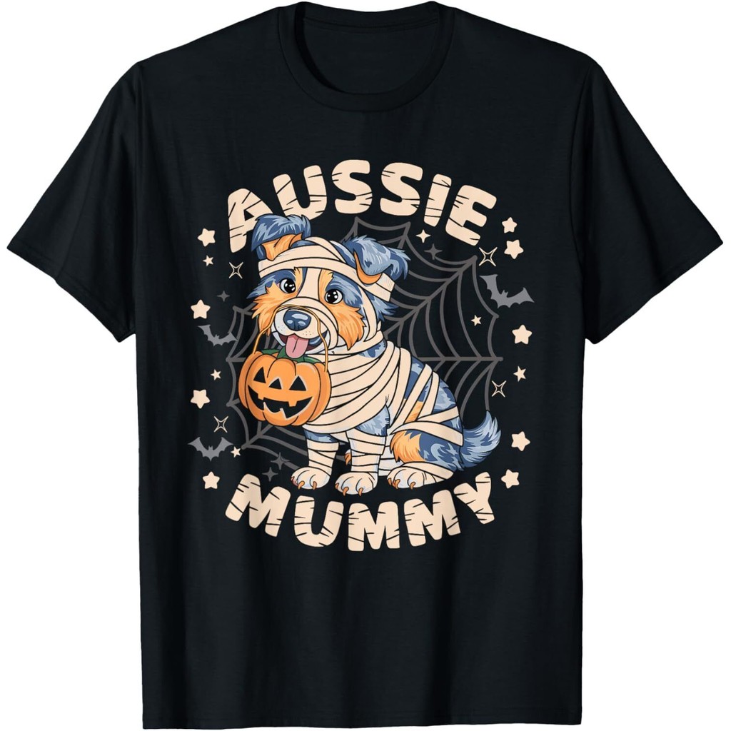 Australian Shepherd Costume Dog Lover Outfit เสื้อยืด Ausie Mummy