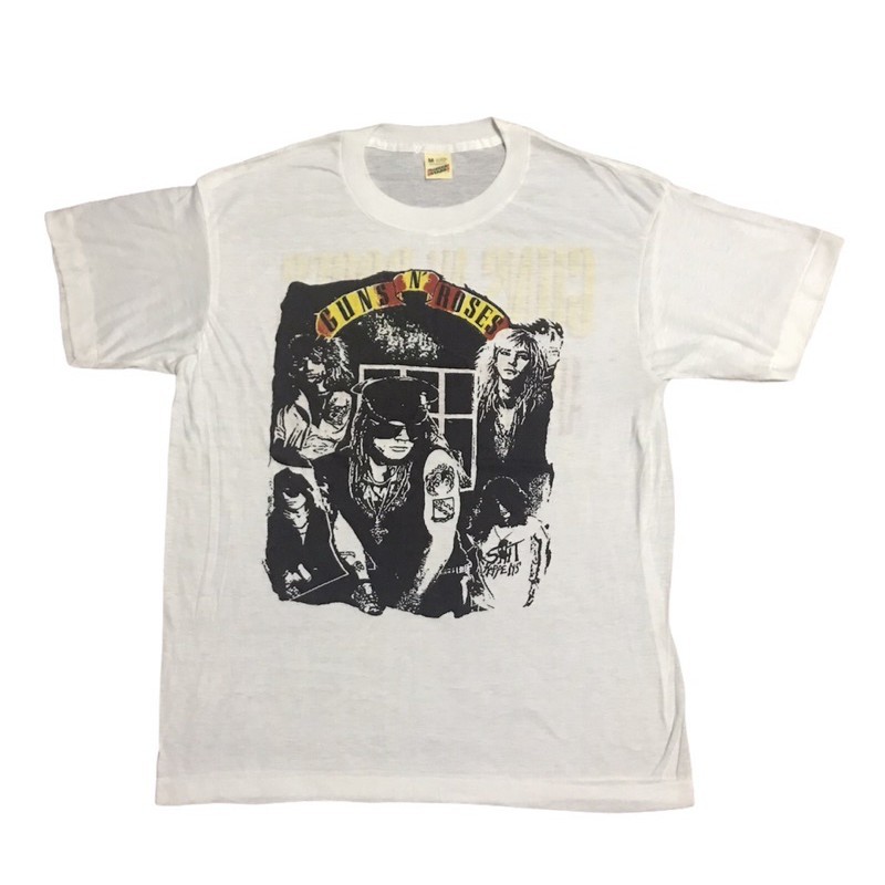 【cotton Tshirts👕】เสื้อวงวินเทจ GUNS N’ ROSES ผ้านอกออกมุ้งๆ 50/50