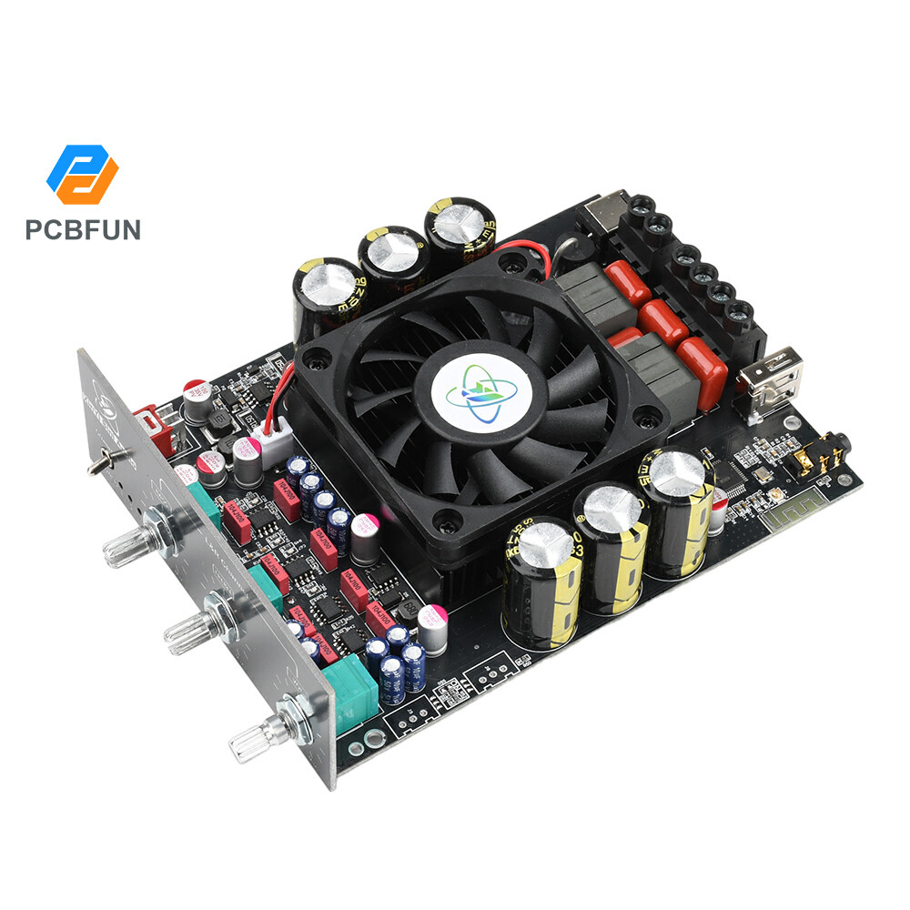 Pcbfun XY-T3002P รุ่นอัพเกรด 300W * 2 Bt เครื่องขยายเสียงดิจิตอลโมดูลบอร์ดปรับสูงและต่ําความถี่