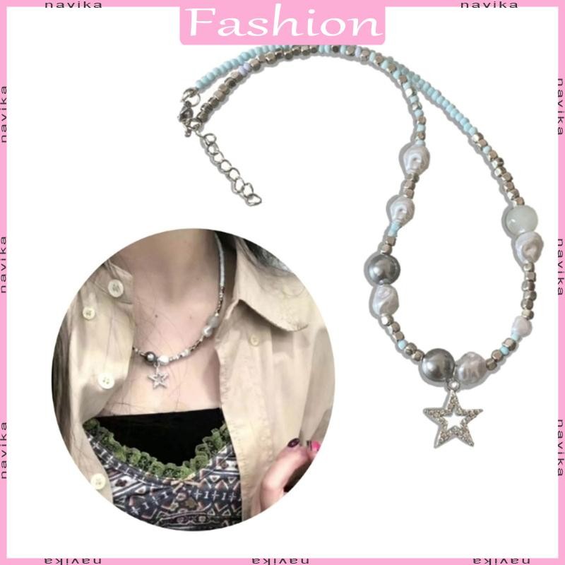 Nav Sweet Cool Star จี้สร้อยคอ Elegant Choker คอเครื่องประดับแฟชั่น