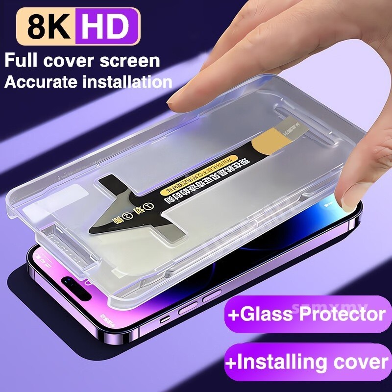 9d HD Anti-peeping โทรศัพท์มือถือฟิล์มกระจกนิรภัยสําหรับ IPhone16 15 14 12 13 11 Pro PM Mini Plus พร้อมชุดปัดฝุ่นอัตโนมัติ