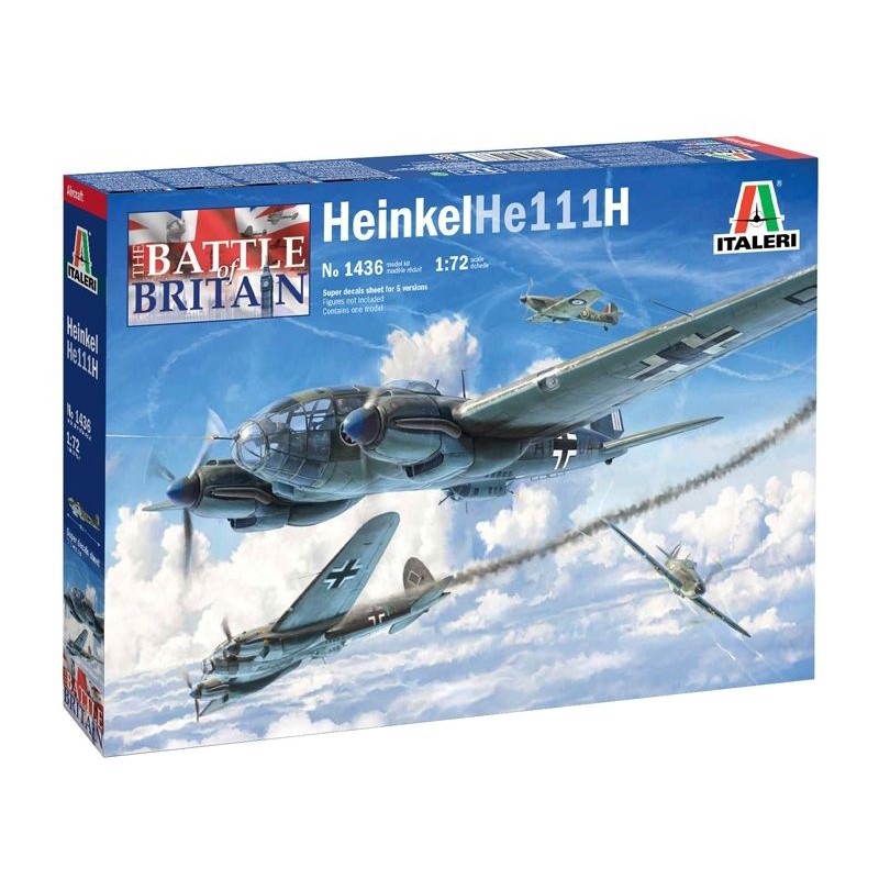 ITALERI Italian 1436 Henkel HE111H bomber (Battle of Britain) 1/72