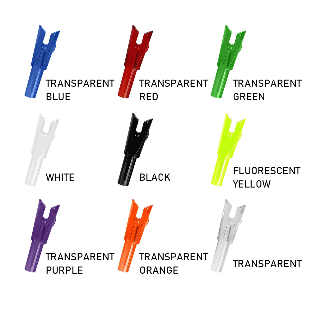 36 ชิ้น ID 6.2 มิลลิเมตรเพลาขี่อย่างรวดเร็ว Nocks กว้างเปิดมุม End Y ใส่หาง Nock ภายใน DIY