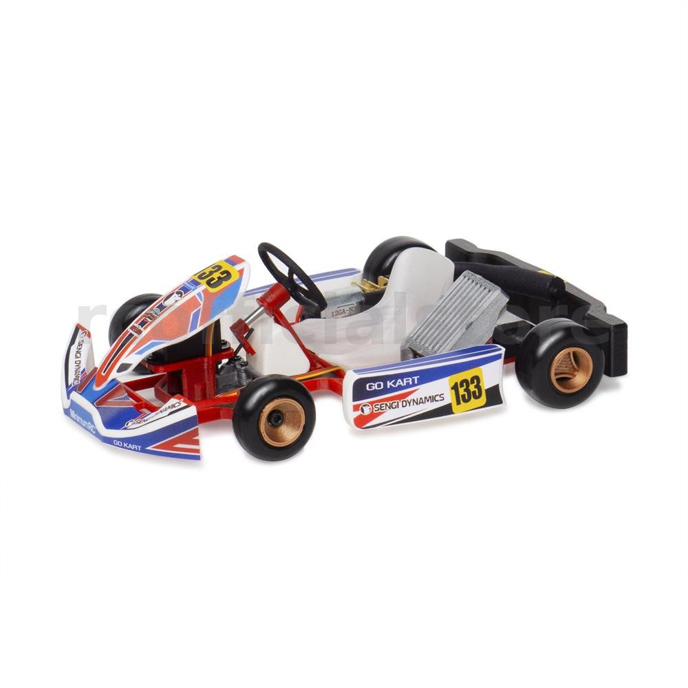 ขั้นต่ํา RC Sengi Kart-80 Micro Scale RC Car Go Kart KIT ประกอบ Mini ยานพาหนะรุ่นของเล่น DIY