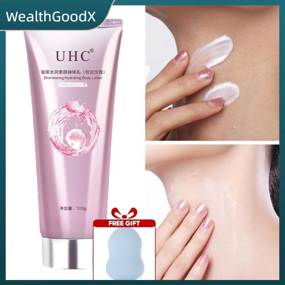 【COD】 ซื้อ 1 แถม 1 UHC Body Whitening Cream 100g ครีมบำรุงผิวกายเพื่อผิวขาวกระจ่างใส ฟื้นฟูผิวหมองคล