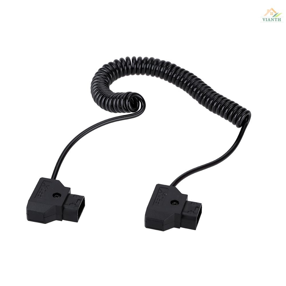 D-TAP 2 Pin Male to Male Extension Adapter Cable for DSLR Rig Battery Dtap to Dtap สายยางยืด 1M
