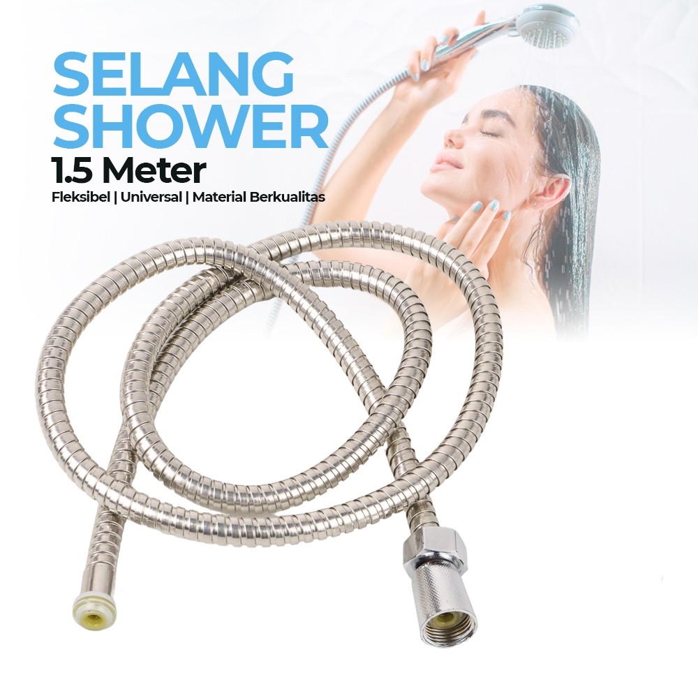 FLEXIBLE UNIVERSAL SHOWER JET BIDET HOSE 150 ซม