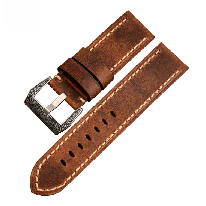 สายนาฬิกาหนังแท้ SEIKO สำหรับผู้ชายและผู้หญิง สายนาฬิกาหนังวัว ขนาด 20MM 22MM 24MM 26MM อุปกรณ์เสริม