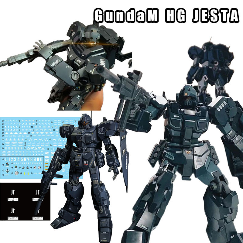 กันดั้ม HG Jesta ตุ๊กตาแอ็คชั่นสําหรับเด็ก RGM-96X Jesta ของเล่นข้อต่อที่สามารถเคลื่อนย้ายได้