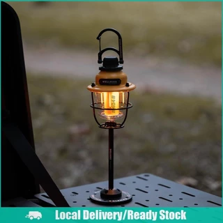 [จัดส่งในพื้นที่] ไฟ LED โดยรอบแบบพกพา Stepless Dimming 30h Max Runtime สําหรับการตกปลาเดินป่า