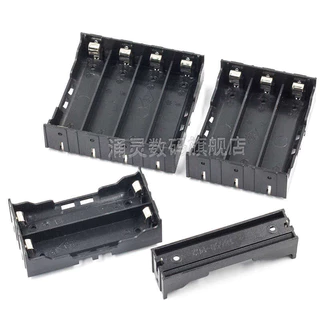 18650 กล่องแบตเตอรี่ 1 ส่วน 2 ส่วน 3/4 ส่วน Series Parallel Pins แบตเตอรี่ลิเธียม 3.7V Pin DIY