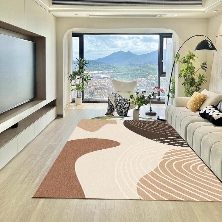 พรมปูพื้น โทนสีน้ำตา