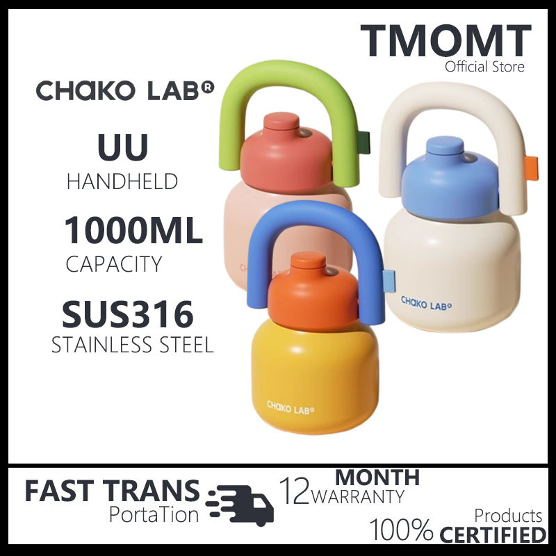 CHAKO LAB HX020A01 กระเป๋าถือแบบพกพา 1000ML ถ้วยฉนวนความจุขนาดใหญ่