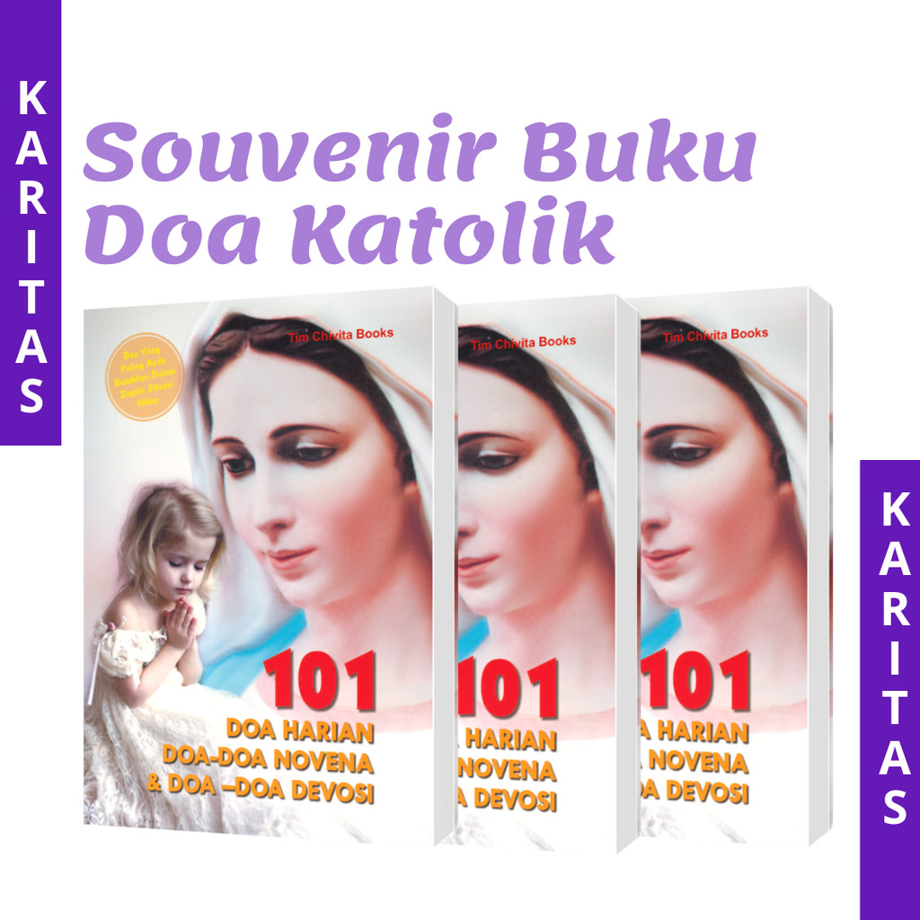 หนังสือ CATHOLIC SOUVENIR (1000 วัน ETC.) CATHOLIC PRAYER BOOK 101 DAILY PRAYERS NOVENA DEVOSI MARIA