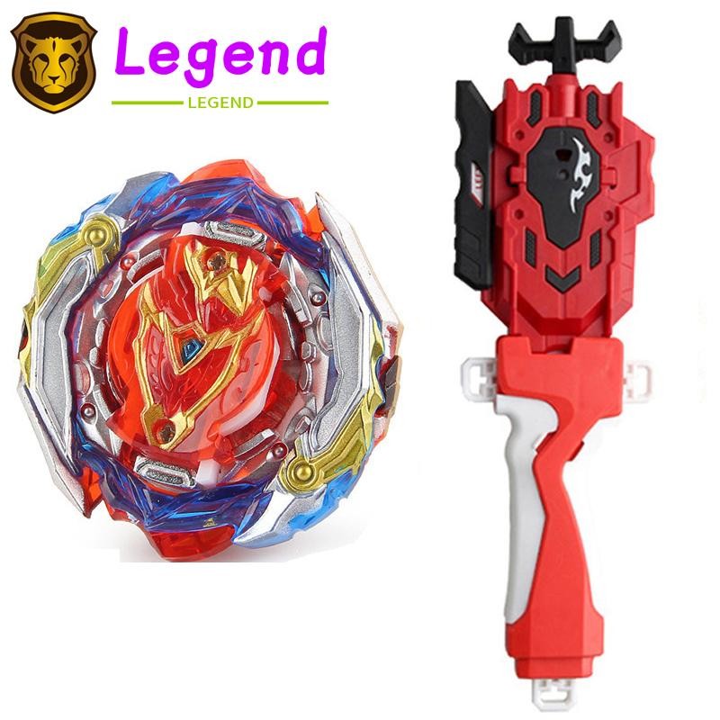 Achilles Single Zest พร้อมสติกเกอร์ Gyros Burst B-201 ของเล่นเด็กพร้อม Launcher Spinning