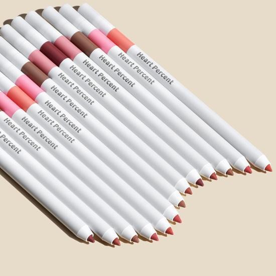 Heart Percent Dote On Mood Lip Pencil Slim 0.4g 1.Peach Beige, 2.Creamy Pink, 3.Oat Beige, 6.Rose Be