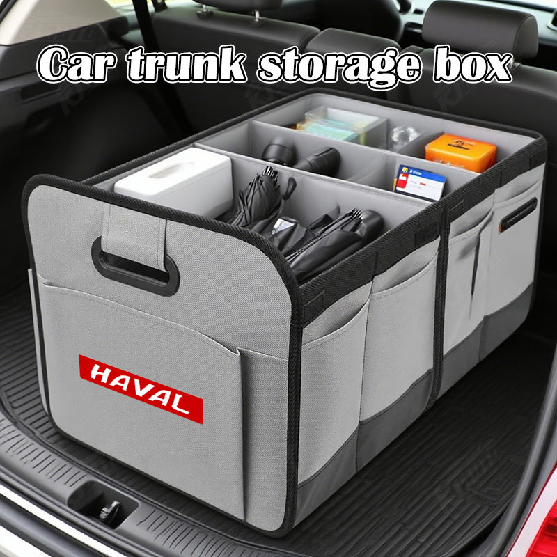 Haval รถ Trunk กล่องเก็บหนังขนาดใหญ่ความจุถังขยะพับแบบพกพาสําหรับ H6 H6S H6 Phve Jolion กีฬา