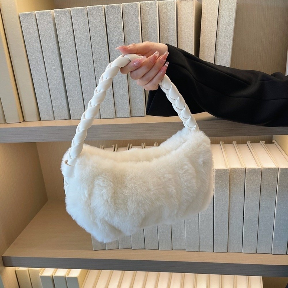 โคลิน่า 115 กระเป๋าถือตุ๊กตา สีทึบ นุ่ม ขนยาว หรูหรา - รูปที่ 2