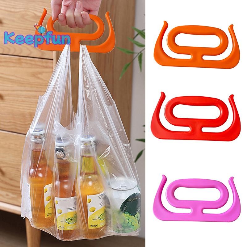 [Keepfun] Portable Bag Grip Grocery Bag Carrier Shopping Bag Carrier Grocery Bag Holder Clip Handle Shopping Hand Protection [ใหม่]