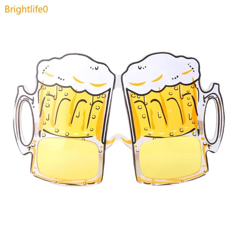 Brigh ฮาวายแปลกเบียร์แว่นตากันแดดแว่นตาชุดแฟนซีปาร์ตี้ตกแต่งคริสต์มาส